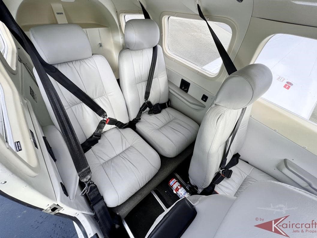 Piper Archer G-GOST rear cabin interior